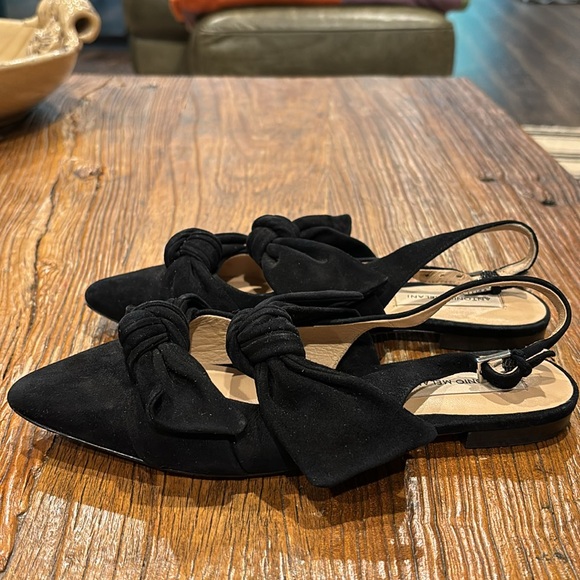 ANTONIO MELANI Black Suede Flats. Size is US 7. - Picture 3 of 5